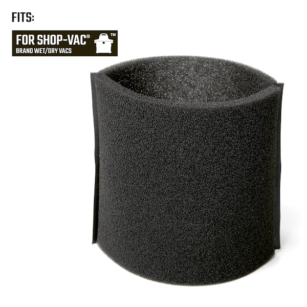 Craftsman Wet/Dry Vac Foam Sleeve, Wet Filter for Shop Vac Branded Shop Vacuums - CMXZVBE38765