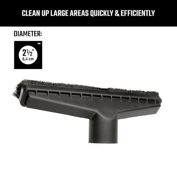 Craftsman 2-1/2 in. Floor Brush Wet/Dry Vac Attachment, 14 in. Wide Vacuum Accessory - CMXZVBE38633