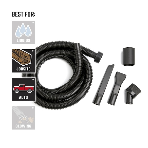 Craftsman 1-1/4 in. 5-Piece Wet/Dry Vac Car Cleaning Kit, Auto-Detailing Accessories - CMXZVBE38662