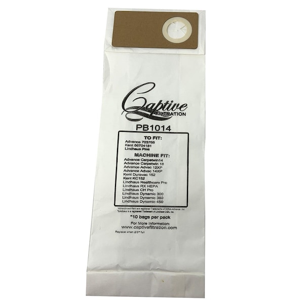 Gofer Parts Replacement Vacuum Bag - DuraVac For Nilfisk/Advance 56704181 - GVBAG1014