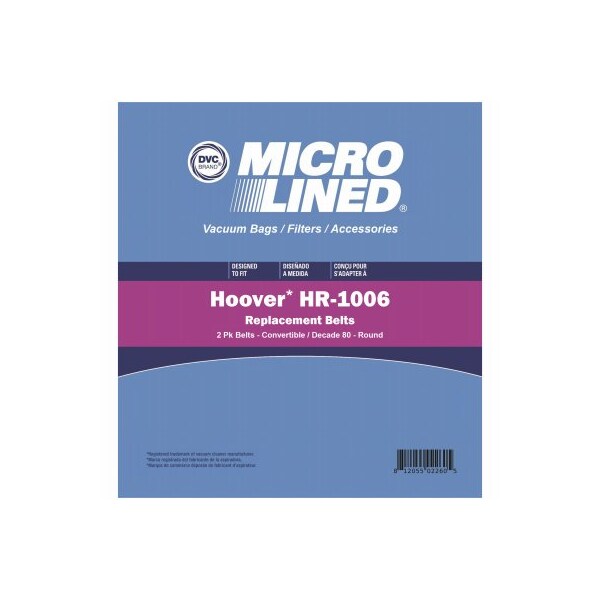 Essco 2PK Hoov Cover 048 Belt - HR-1006