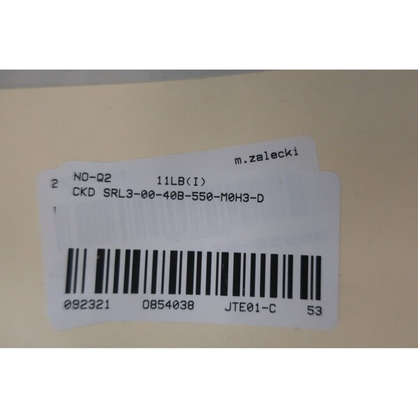 Ckd 40Mm 550Mm Rodless Cylinder - SRL3-00-40B-550-M0H3-D