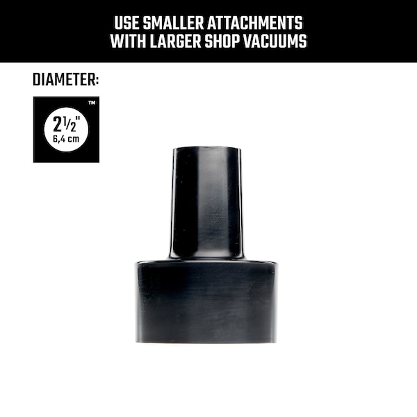 Craftsman 2-1/2 in. to 1-1/4 in. Adapter for Wet/Dry Vacuum Hoses and Attachments - CMXZVBE38665