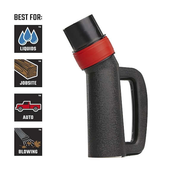 Craftsman 2-1/2 in. Wet/Dry Shop Vacuum Hose Grip Handle Attachment with Bleeder Valve - CMXZVBE38639