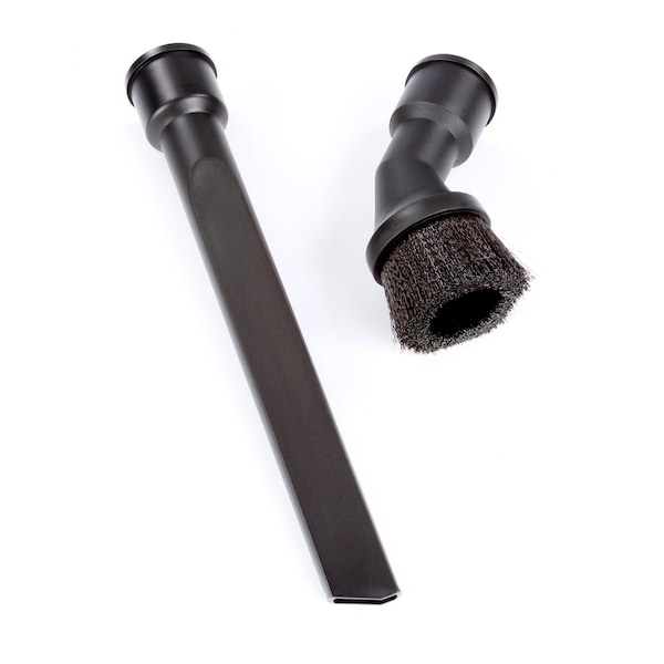 Workshop Wet/Dry Vacs DUAL-FIT Crevice Tool/Dusting Brush for 1-1/4, 1-7/8-Inch Vac Hose - WS16012A