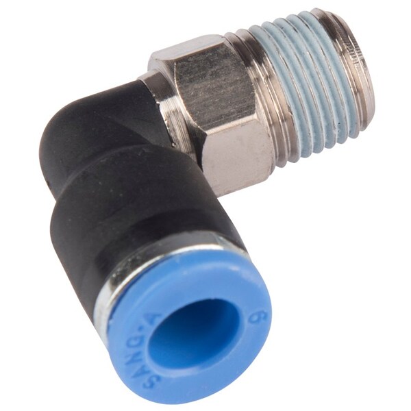 Fipa 90 Degree Elbow Screw Coupling, Da: 6 mm, R1/8-male - 30.106