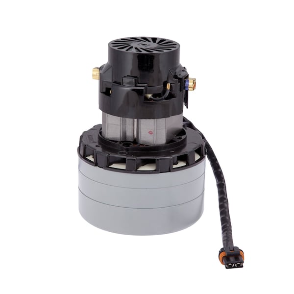 Nobles/Tennant Vmax Vacuum Motor - Peripheral Discharge, Quiet Bypass, 24 Volt, 3 Stage, 5.7 in., 1.5 in. Inlet - 1039763