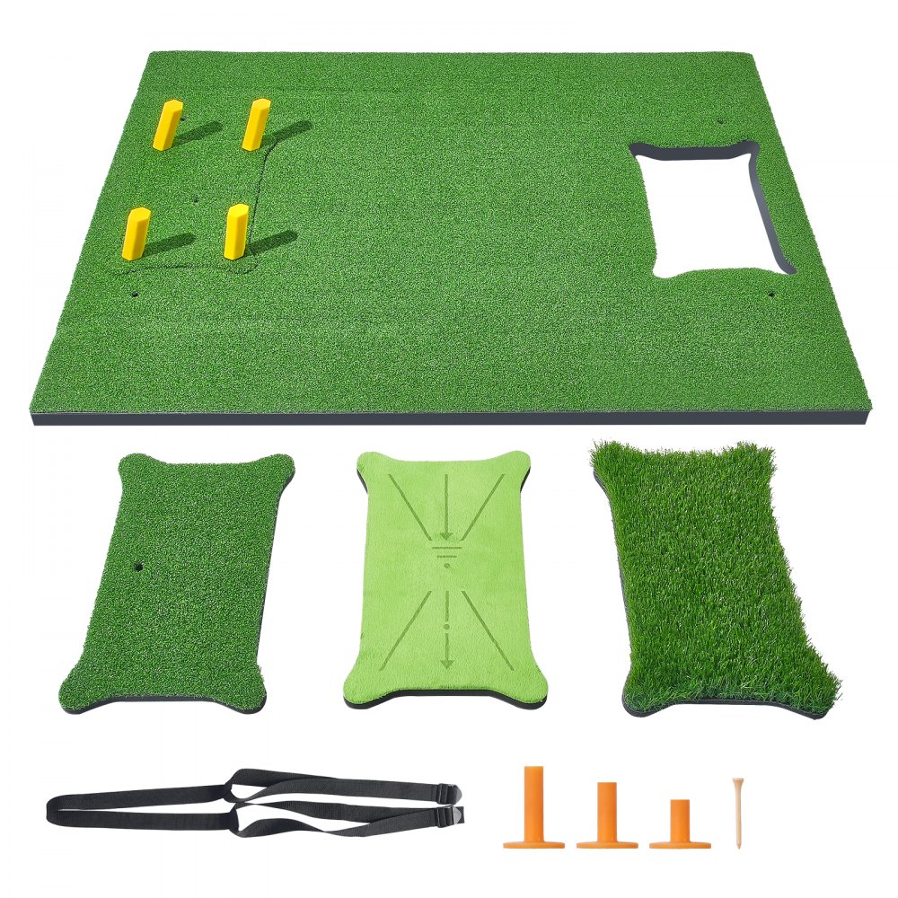 VEVOR PRO 5x4ft Golf Hitting Mat Turf Golf Training Aid Indoor Outdoor Practice - DGNJQD4HYJQDILDBZV0