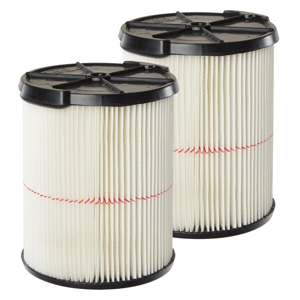 Craftsman 2pk General Purpose Wet/Dry Vac Replacement Filter for 5-20 Gal. Shop Vacuums, 2PK - CMXZVBE38755