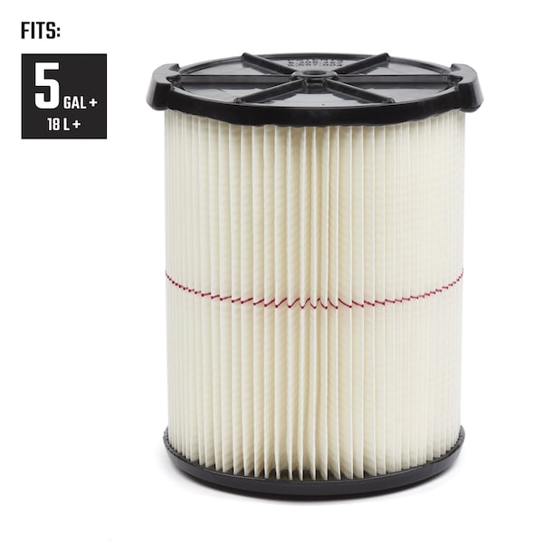 Craftsman 2pk General Purpose Wet/Dry Vac Replacement Filter for 5-20 Gal. Shop Vacuums, 2PK - CMXZVBE38755