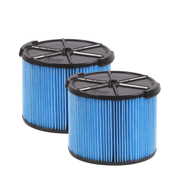 Workshop Wet/Dry Vacs 2pk Fine Dust Replacement Filter for 3-4 Gallon Wet/Dry Shop Vacuums, 2PK - WS12045F2