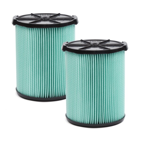 Craftsman 2pk HEPA Media Wet/Dry Vac Replacement Filter for 5 to 20 Gallon Shop Vacuums, 2PK - CMXZVBE38777