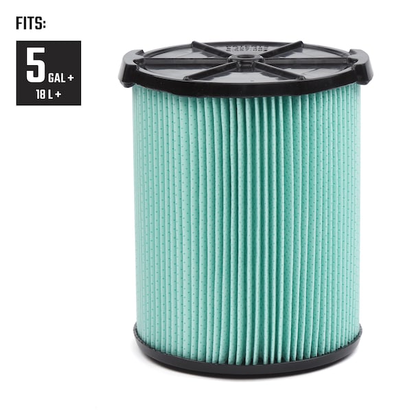 Craftsman 2pk HEPA Media Wet/Dry Vac Replacement Filter for 5 to 20 Gallon Shop Vacuums, 2PK - CMXZVBE38777