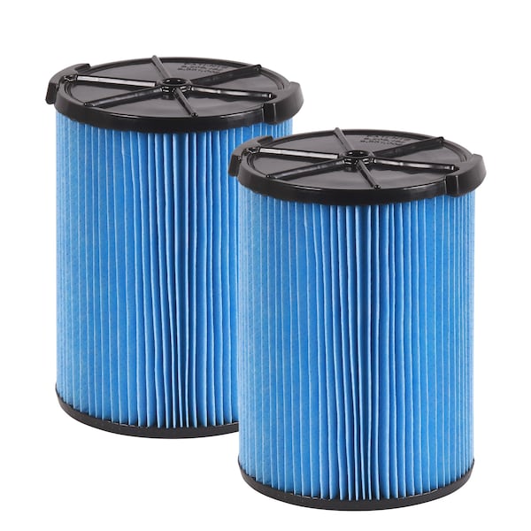 Workshop Wet/Dry Vacs 2pk WS2200F2 Fine Dust Replacement Filter for 5-16 Gallon Wet/Dry Shop Vacuums, 2PK - WS22200F2
