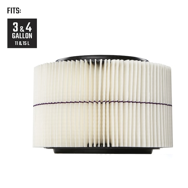 Craftsman General Purpose Wet/Dry Vac Replacement Filter for 4 Gal. Shop Vacuums - CMXZVBE38741