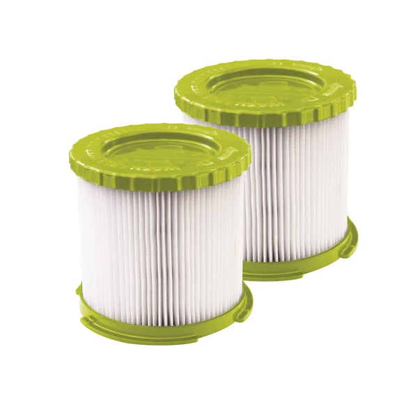 Sun Joe Universal Replacement HEPA Filter for  Wet / Dry Vacuums | Fits Vacuums 16 Gal | 2 Pack - SWD-HEPA-2PK