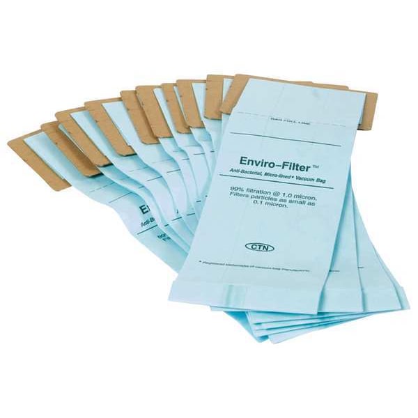 Tennant Paper Vacuum Bags, Paper/Ply, 12 PK - 9007744