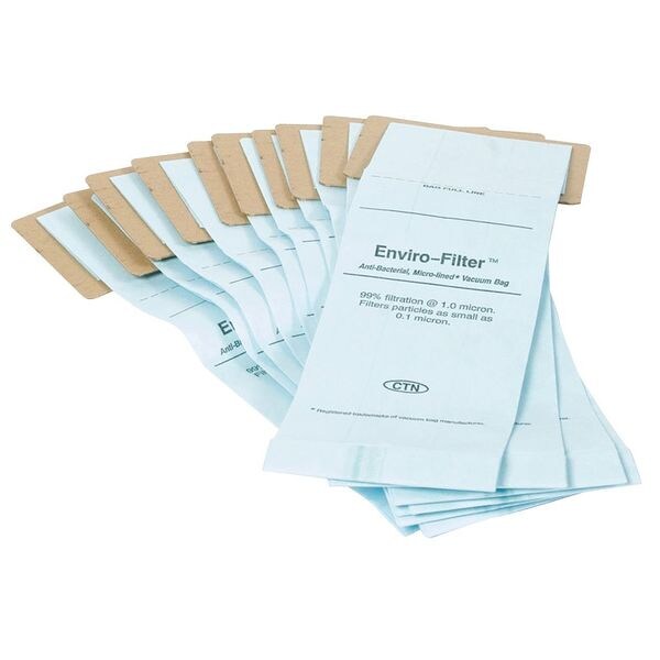 Tennant Paper Vacuum Bags, Paper/Ply, 12 PK - 9007784