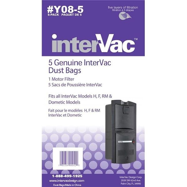 Intervac Vac Intervac Vac Y085 Dust Bags & Exhaust Filter for - I7H-Y085
