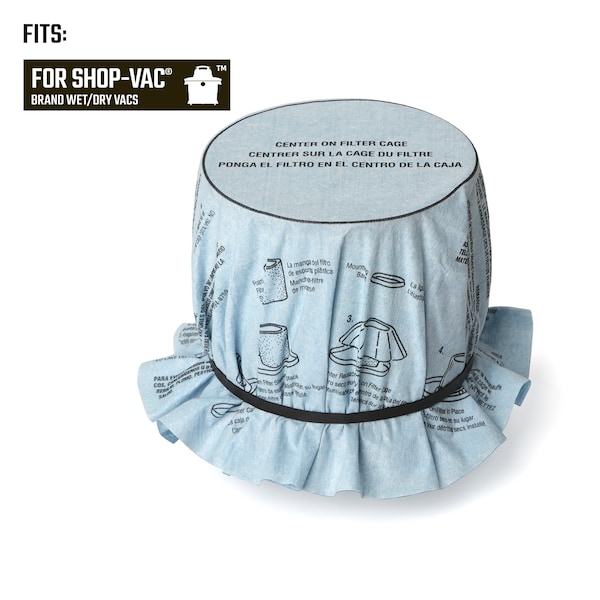 Craftsman Wet/Dry Vac Reusable Dry Filter for Shop Vac Branded Shop Vacuums, 3PK - CMXZVBE38766