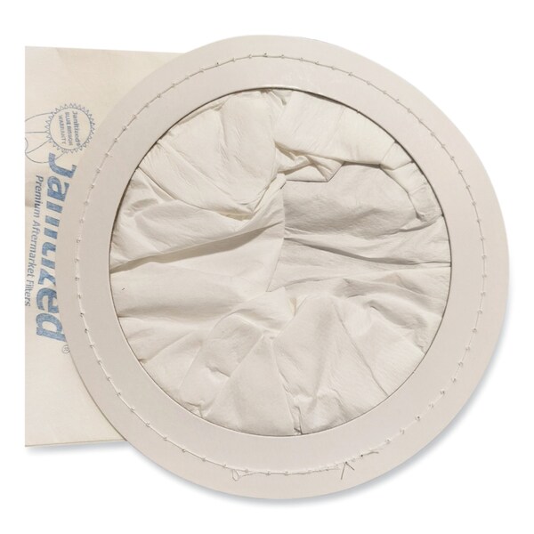 Janitized Vacuum Filters Designed to Fit Most Commercial 10 Qt. Backpack Vacs, PK10 PK - JAN-PTMV-2(10)