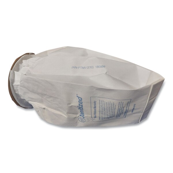 Janitized Vacuum Filters Designed to Fit Most Commercial 10 Qt. Backpack Vacs, PK10 PK - JAN-PTMV-2(10)
