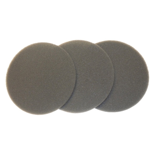 Metrovac Disc Filter, Foam, Dry, 3-7/8 L, PK3 - P-101-29