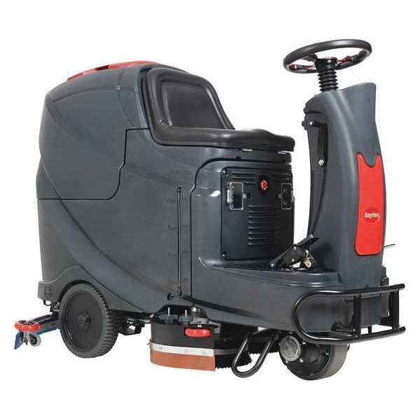 Dayton Rider Floor Scrubber, 28 in. Cleaning Pad - 48ME58