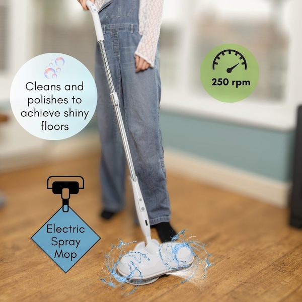 Ewbank Electra Cordless Lightweight Spray Mop Floor Polisher and Surface Cleaner - FP40