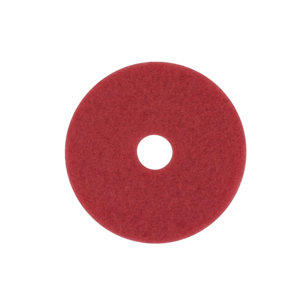 3M 3M Scotch-Brite 20 in. D Non-Woven Natural/Polyester Fiber Floor Pad Red - 5100-20
