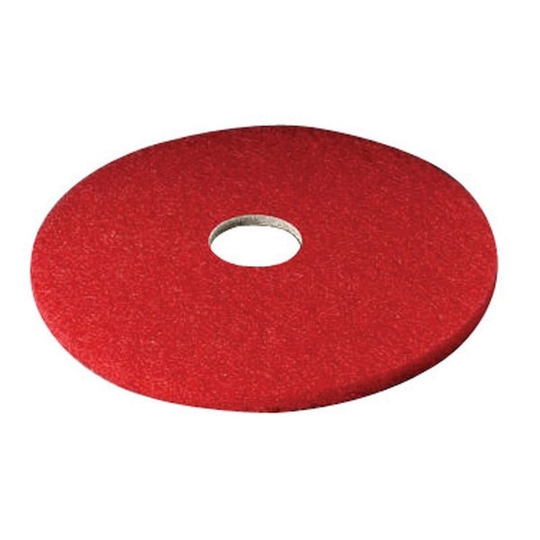3M 3M Scotch-Brite 20 in. D Non-Woven Natural/Polyester Fiber Floor Pad Red - 5100-20