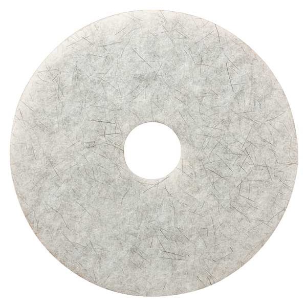 Tough Guy Burnishing Pad, White, Size 27", Round, PK5 - 402W57