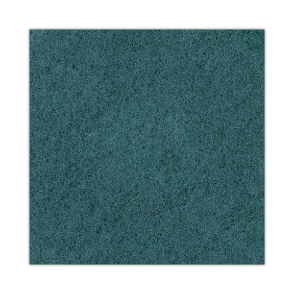 Boardwalk Heavy-Duty Scrubbing Floor Pads, 16" Diameter, Green, PK5 - BWK4016GRE