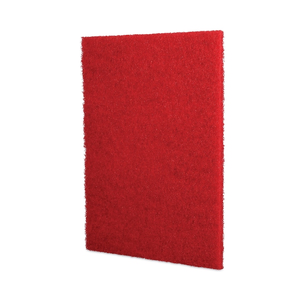 Boardwalk Buffing Floor Pads, 28 x 14, Red, 10PK - 7100115839