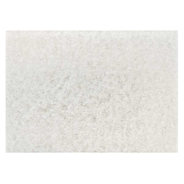 3M Polishing Pad, 12 In x 18 In, White, PK20 - 17012