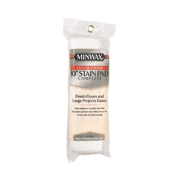 Minwax Floor Stain Pad, 10 in L Pad, 10 in W Pad, Polyester Pad - 427210100