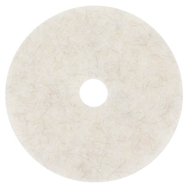 3M Ultra High-Speed Natural Blend Floor Burnishing Pads 3300, 21 in. Diameter, White, 5PK - MCO 18211