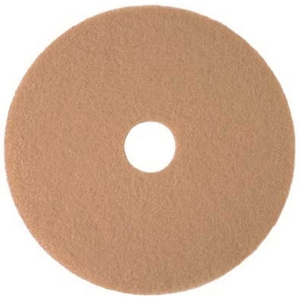 Renown 27 in. Tan Burnishing Floor Pad - REN02084