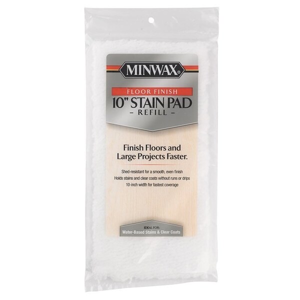 Minwax Floor Stain Pad, 10 in L Pad, 10 in W Pad, Polyester Pad - 427210200