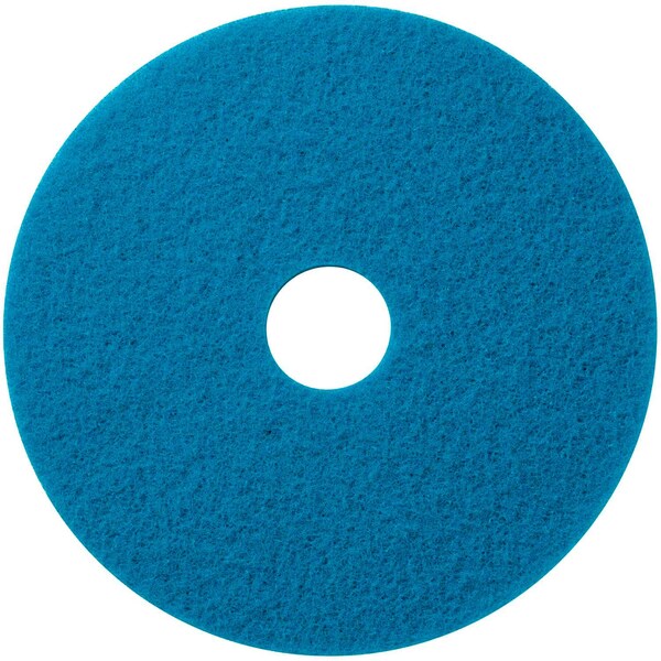 Global Industrial 18in Scrubbing Pad, Blue, 5PK - 641290BL