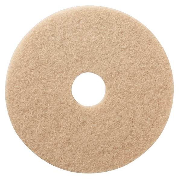 Tough Guy Burnishing Pad, Tan, Size 21", Round, PK5 - 402V92