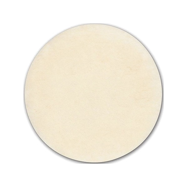Oreck Carpet Bonnet, Lambs Wool, 12 in dia, White - 437054