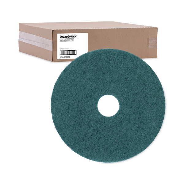Premiere Pads Floor Pads, 17", Green, PK5 - PAD 4017 GRE