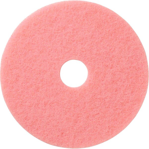 Global Industrial 20in Burnishing Pad, Pink, 5PK - 641300