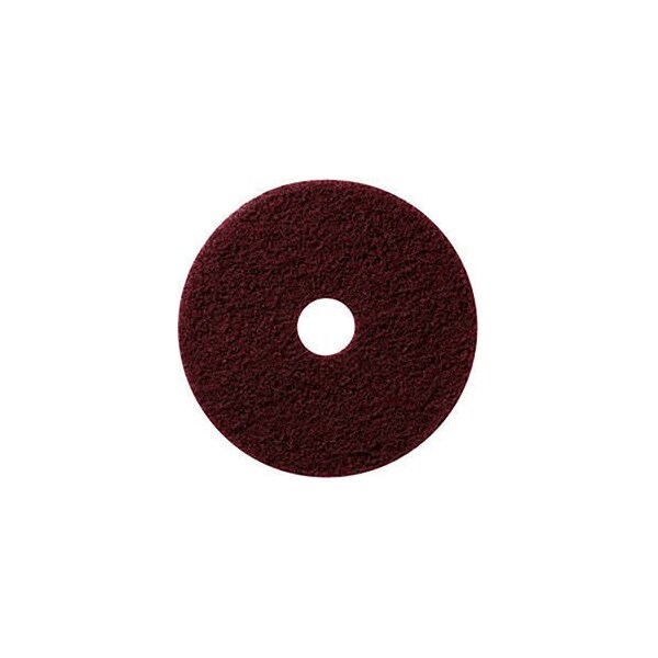 Global Industrial 22in Stripping Pad, Burgundy, 5PK - 641308PL