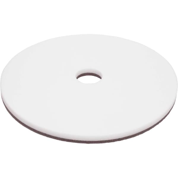 Global Industrial 18in Floor Pad, White, 5PK - 641398