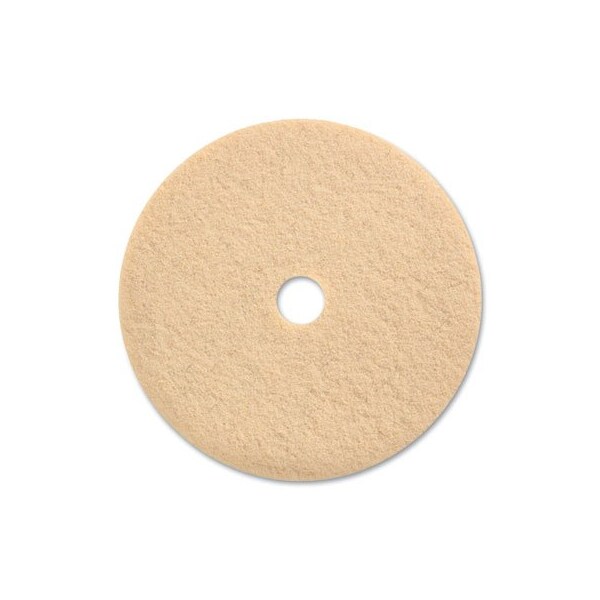 Coastwide BURNISHING FLOOR PADS, 27in DIAMETER, TAN, 5PK - 203246