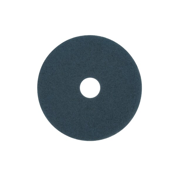 3M 3M 20 in. D Non-Woven Natural/Polyester Fiber Floor Pad Blue - 5300-20