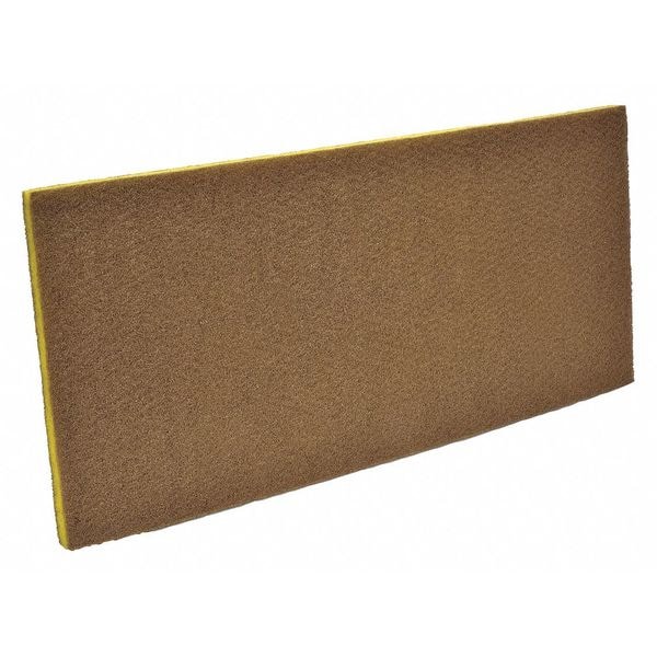 Scotch-Brite Scrubbing Pad, Yellow, Size 14" x 28", PK5 - 09556