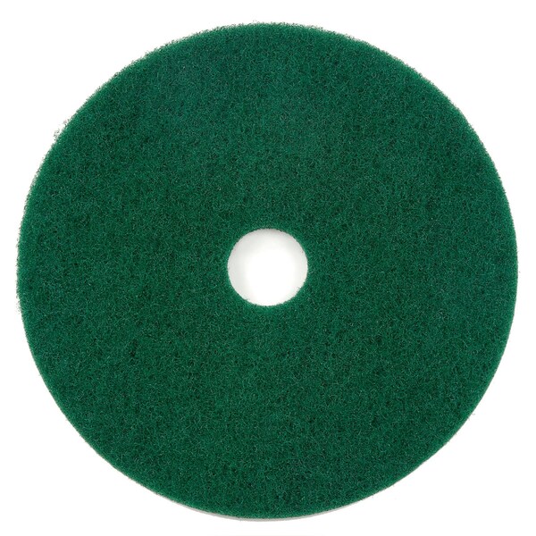 Global Industrial 22in Scrubbing Pad, Green, 5PK - 641308GN